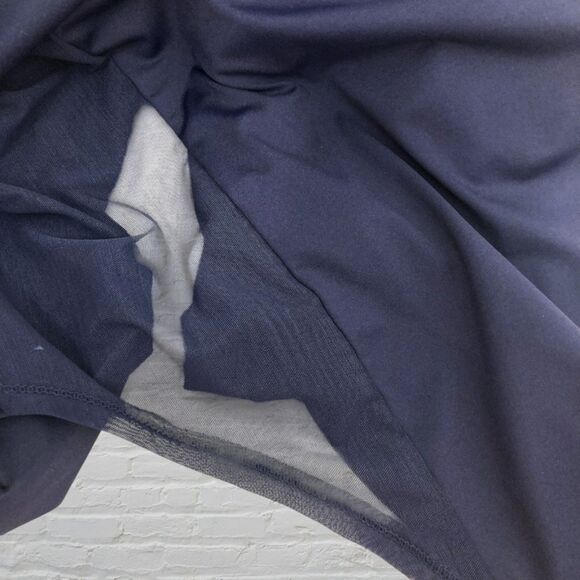 Athleta Sunlover UPF Tulip Back Top S Navy - Picture 8 of 15